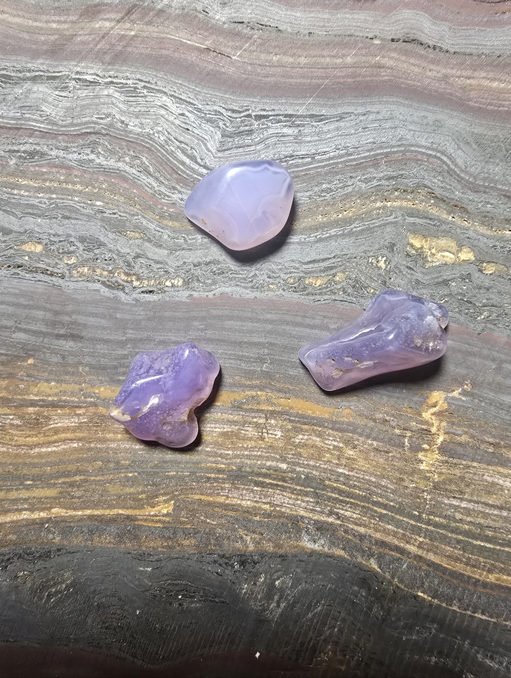 Tumbled Oregon Holly Blue  - Set of 3